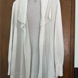 LOFT White with Silver Women's Cardigan